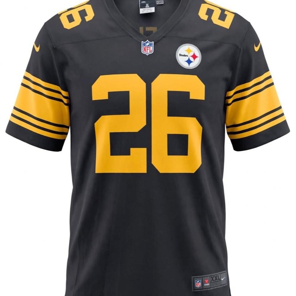 Pittsburgh Steelers LeVeon Bell 26 Color Rush Nike Jersey XXL Black & Yellow NFL